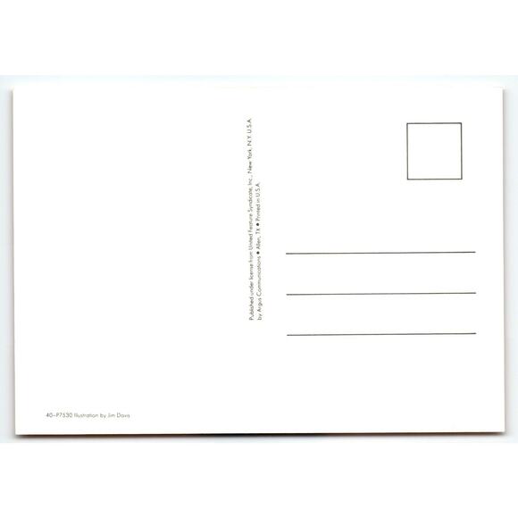 Garfield Postcard G' Day Mate Australian Jim Davis Comic Orange Tabby Cat 1978 - Picture 2 of 2